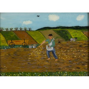 L. Gliniecka, Sowing, 1976