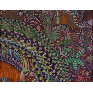 Ludwik Holesz (1921 Szeroka - 1999 ), Paesaggio fantastico, 1985