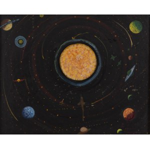 Ludwik Holesz (1921 Szeroka - 1999 ), Paesaggio cosmico, 1980