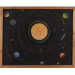 Ludwik Holesz (1921 Szeroka - 1999 ), Paesaggio cosmico, 1980