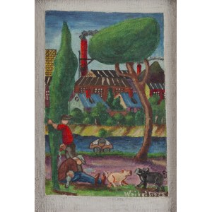Paweł Wróbel (1913 Katowice-Szopienice - 1984 ), Arbeiter, 1975