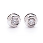 Earrings with diamonds early 21st century.