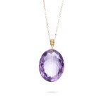 Pendant with amethyst early 21st century.