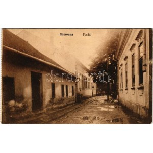 1916 Homonna, Homenau, Humenné; fürdő. Hossza Gyula kiadása / spa, bathhouse + MEZŐLABORCZ - SÁTORALJAÚJHELY 51...