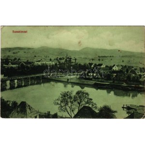 1911 Sanski Most, Sanskimost; general view, bridge. B.W. Wien (Rb)