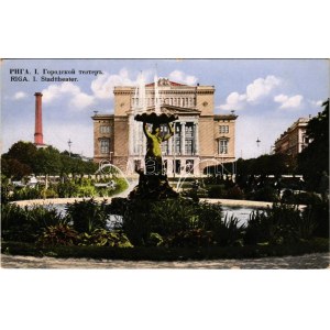 1918 Riga, Stadttheater / theatre (EK)