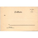 Braunschweig, Totalansicht. Heraldische Postkarte No. 5. F. Astholz / view, coat of arms. Art Nouveau, floral, litho ...