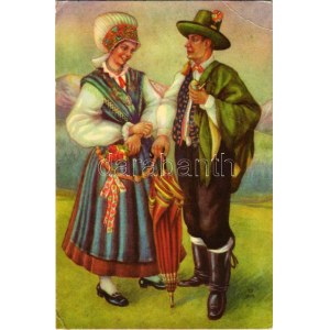 1958 Slovenska narodna nosnja: Kamnik / szlovén népviselet / Slovenian folklore s: Milan Vukic (EB...