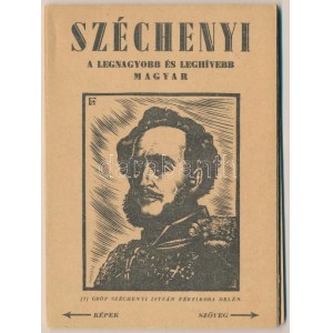 Széchenyi István a legnagyobb és leghívebb magyar - 16 lapos leporello képeslapfüzet ...