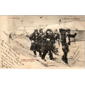 1902 Petőfi Dalai: A Faluban utczahosszat... Serie 826. / Hungarian folklore