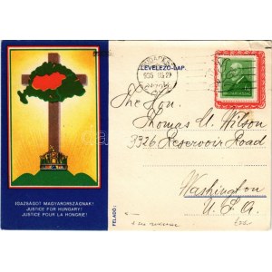 1936 Igazságot Magyarországnak! Hátoldalon Pesti Hírlap XI. Olimpiai cikke / Justice pour la Hongrie! ...