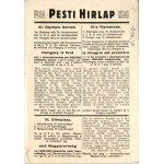 1936 Igazságot Magyarországnak! Hátoldalon Pesti Hírlap XI. Olimpiai cikke / Justice pour la Hongrie! ...