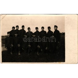 1938 Magyar katonák csoportképe / WWI Hungarian military, soldiers. photo (EB)