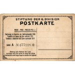 Stiftung der 6. Division, Verlosung zu Gunsten der Nationalspende 1919 / Swiss military art postcard. Ph. Arlen litho ...