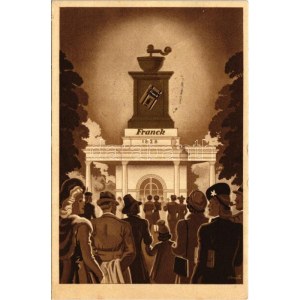 1941 Budapest Nemzetközi Vásár, Franck Pavillon, kávé reklám. Klösz kiadása / Hungarian coffee advertisement s...
