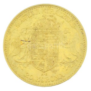1914KB 20K Au Ferenc József / Bosznia-címer Körmöcbánya kapszulában (6,79g/0.900) T:XF...