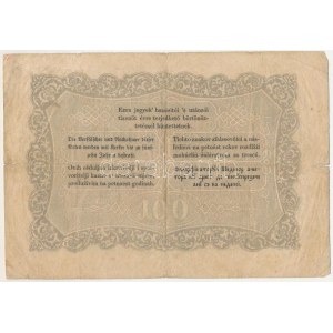 1848. 100Ft Kossuth bankó, JA. 88528 T:VG néhány kisebb és két nagyobb beszakadás (11mm és 12mm), illetve tűlyukak ...