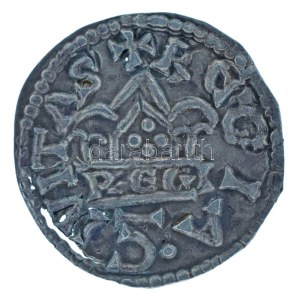 0997-1038. Denár Ag I. István (0,88g) T:XF patina, szép éremkép, de apró lyukak, rep. Hungary 997-1038. Denar Ag ...