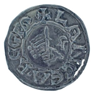 0997-1038. Denár Ag I. István (0,88g) T:XF patina, szép éremkép, de apró lyukak, rep. Hungary 997-1038. Denar Ag ...