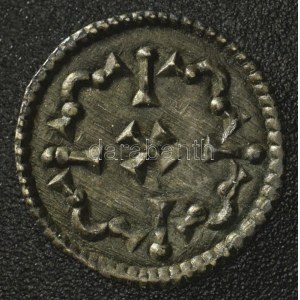 1141-1162. Denár Ag II. Géza (0,26g) T:AU,XF patina Hungary 1141-1162. Denar Ag Geza II (0,26g) C:AU...