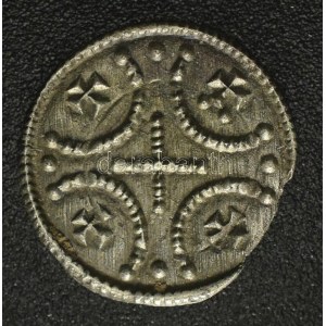 1141-1162. Denár Ag II. Géza (0,26g) T:AU,XF patina, kis kitörés Hungary 1141-1162. Denar Ag Geza II (0,26g) C:AU...