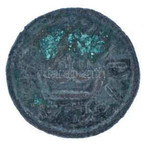 1162-1163. Denár Ag II. László (0,15g) T:VF patina Hungary 1162-1163. Denar Ag Ladislaus II (0,15g) C...