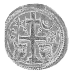 1260-1269. Szlavón Denár Ag Béla herceg és Németújvári Henrik (1,06g) T:XF / Hungary 1260-1269. Slavonian Denar Ag ...