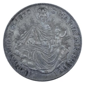 1830A 1/2 Tallér Ag I. Ferenc (14,06g) kapszulában T:XF,VF Hungary 1830A 1/2 Thaler Ag Franz I (14,06g...