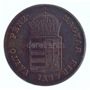 1848. 1kr Cu kapszulában T:XF patina pici ph. Hungary 1848. 1 Kreuzer in capsule Cu C:XF patina...