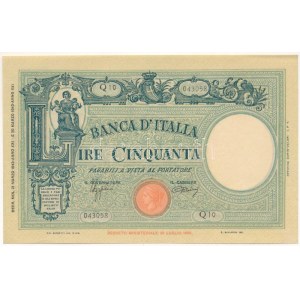Olaszország 1943. 50L Q10 043058 T:XF Italy 1943. 50 Lire Q10 043058 C:XF Krause 64.