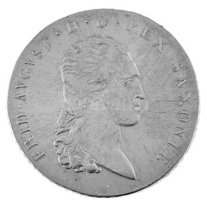 Német Államok / Szászország 1816IGS Tallér Ag I. Frigyes Ágost (28,01g) T:VF karc, ph, lapkahiba German States ...