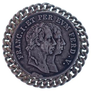 Habsburg Birodalom 1830. I. (II.) Ferenc és V. Ferdinánd - V. Ferdinánd pozsonyi koronázása Ag zseton. ...