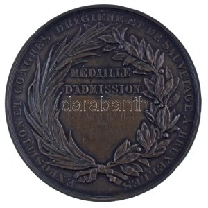 Belgium 1876. Leopold II Roi des Belges 1876 / Exposition et Congres d'Hygiéne et de Sauvetage á Bruxelles ...