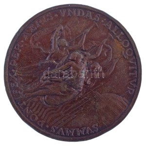 Vatikán 1942. XII. Pius pápa kétoldalas bronz emlékérem. Szign.: Aurelio Mistruzzi. ...