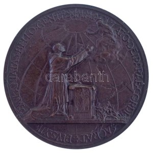 Vatikán 1943. XII. Pius pápa kétoldalas bronz emlékérem. Szign.: Aurelio Mistruzzi. PIVS XII PONTI-FEX MAXIMVS AN V ...
