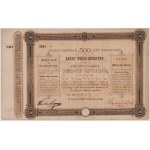 1880. Deés "Szamosvölgyi Vasút-Társaság" egész törzsrészvénye 500Ft-ról, magyar, német és francia nyelven, "2301...