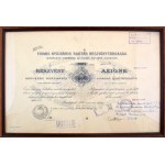 1905. Budapest "Fiumei Nyilvános Raktár Részvénytársaság" részvénye 400K-ról bélyegzésekkel, szárazpecséttel...