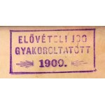 1905. Budapest "Fiumei Nyilvános Raktár Részvénytársaság" részvénye 400K-ról bélyegzésekkel, szárazpecséttel...