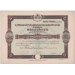 1926. Hódmezővásárhely "Hódmező-Vásárhelyi Takarékpénztár" 5db részvénye egyben, egyenként 20P-ről, összesen 100P-ről ...