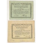 1849. július 16. Rozsnyó 1kr-10kr "Rozsnyó bánya város pénztári utalványa" (4xklf) + 1849. augusztus 29. 20kr ...