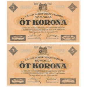Somorja / hadifogolytábor 1916. január 15. 5K (2x) közeli, alacsony...
