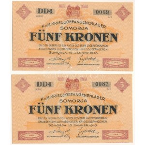 Somorja / hadifogolytábor 1916. január 15. 5K (2x) közeli, alacsony...