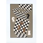 Victor Vasarely (1908-1997): Nyolc sport témájú kompozíciója, 1988. Szitanyomat, papír, egyenként jelzett, számozott ...