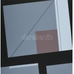Konok Tamás (1930-2020): Geometrikus kompozíció, 1991. Szitanyomat, papír, jelzett, művészpéldány E.A. jelzéssel...