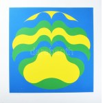 Fajó János (1937-2018): Formaünnep I, 1971-1989. Szitanyomat, papír, jelzett, művészpéldány AE - 2 számozással...