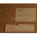 Herpai Zoltán (1951-2011): Zene, 1987. Olaj, farost, jelezve jobbra lent, hátoldalán Képcsarnok Vállalat címkéivel...