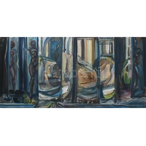 Vinkler László (1912-1980): Metamorfózisok (Bacchánsnő), 1968. Olaj, farost, jelzett...