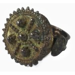 Bizánci stílusú szerb papi gyűrű. XVIII. sz. Bronz. m: 62 Byzantine-style Serbian priest