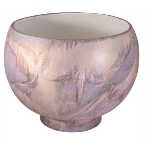 Jakab Bori (1933-2015): Nagyméretű virágtartó edény. Jelzett, hibátlan, d: 42 cm, m: 33 cm //...