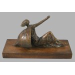 Borsos Miklós (1906-1990): Szabadság allegóriája. Nőalak. Bronz, fa talapzaton. Jelzett, 22x14 cm /// Borsos Miklós ...